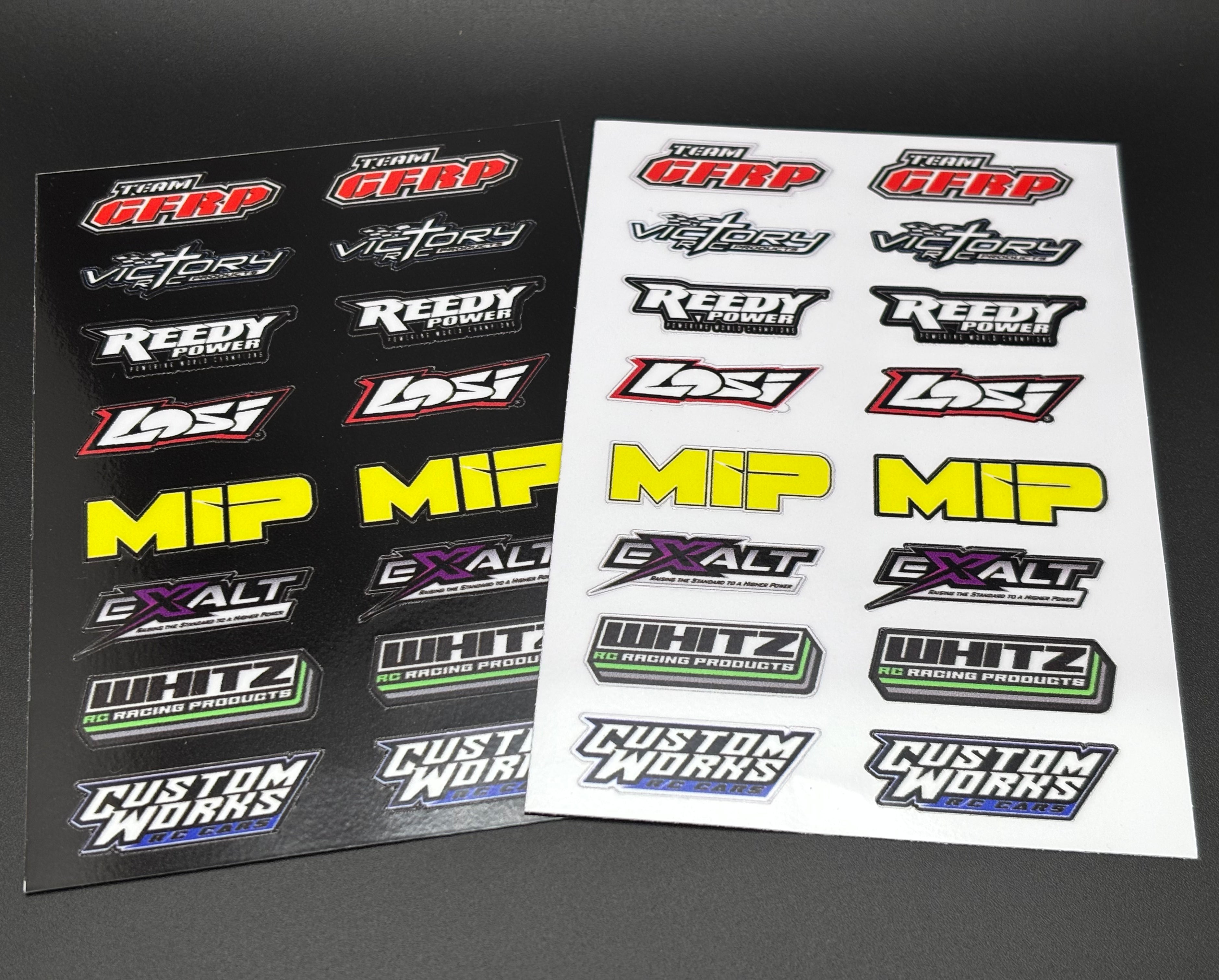 Victory RC Products RC Logos Contingency Decal Sticker Sheet, CC-9019 ...