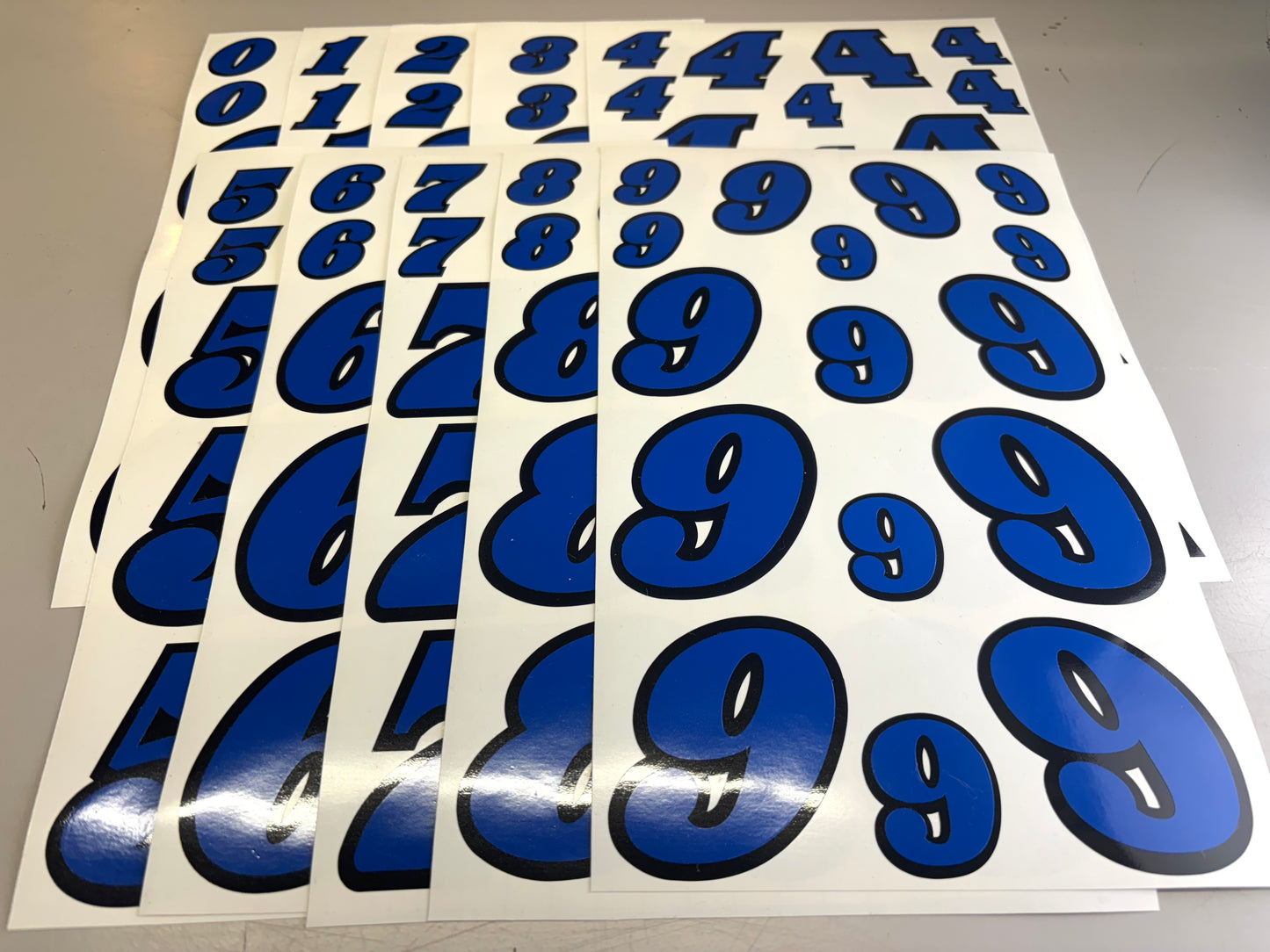RC Racing Numbers Design #2 with Black Edge