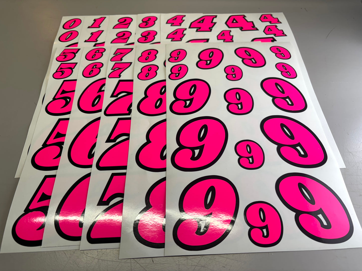 RC Racing Numbers Design #2 with Black Edge