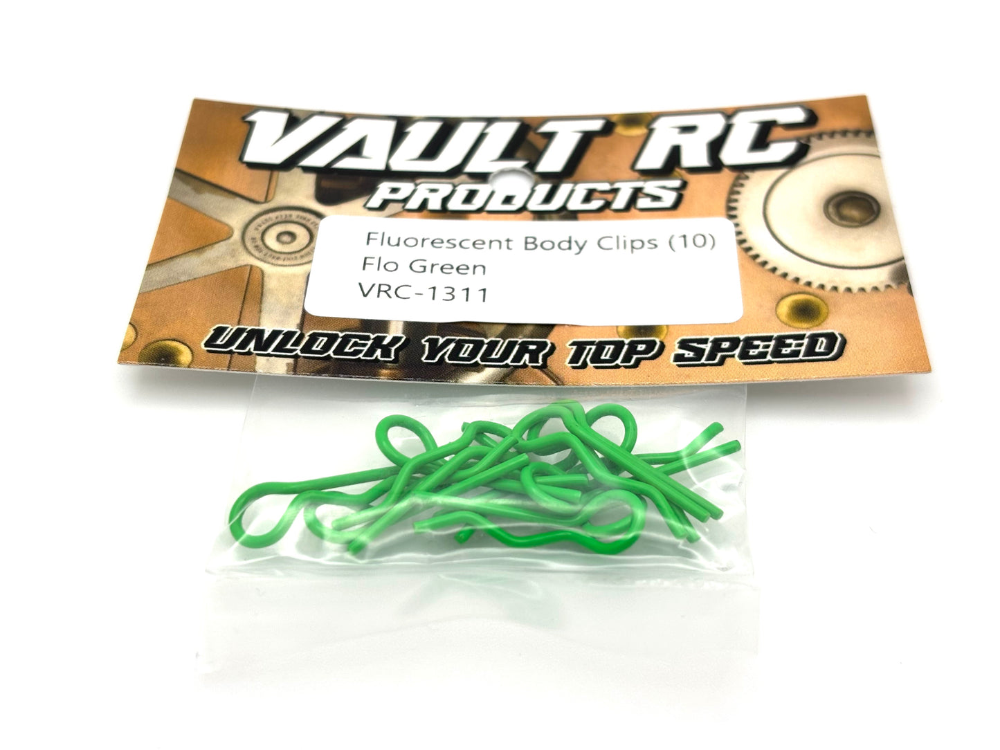 Fluorescent Body Clips (10), VRC-1310