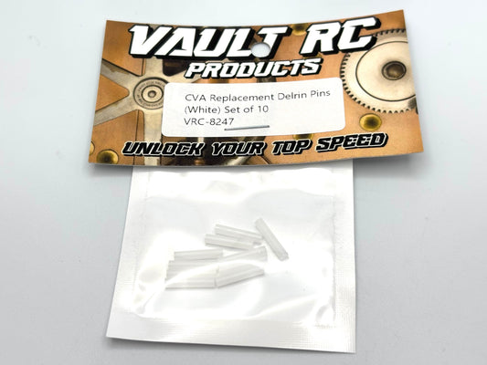 CVA Replacement Delrin Pins (White) Set of 10, VRC-8247
