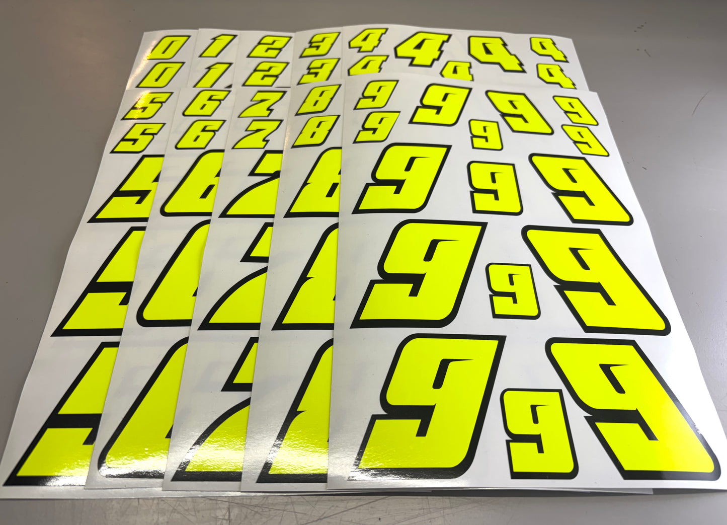 RC Racing Numbers Design #3 with Black Edge