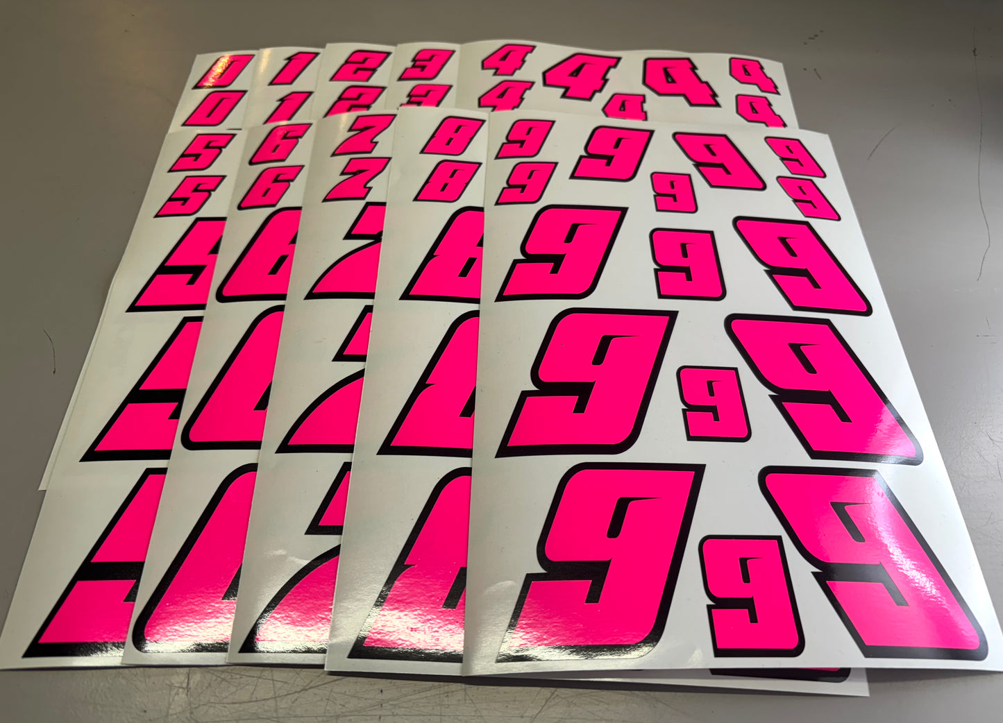 RC Racing Numbers Design #3 with Black Edge