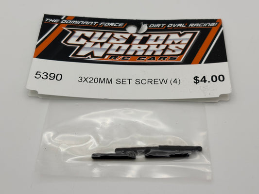 3 X 20mm Set Screws (4), CW-5390