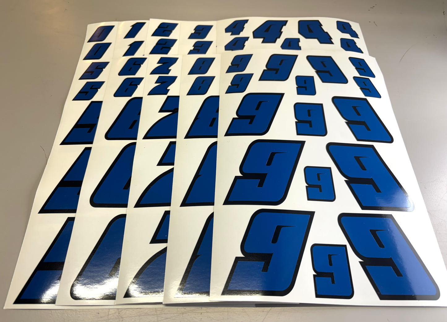 RC Racing Numbers Design #3 with Black Edge