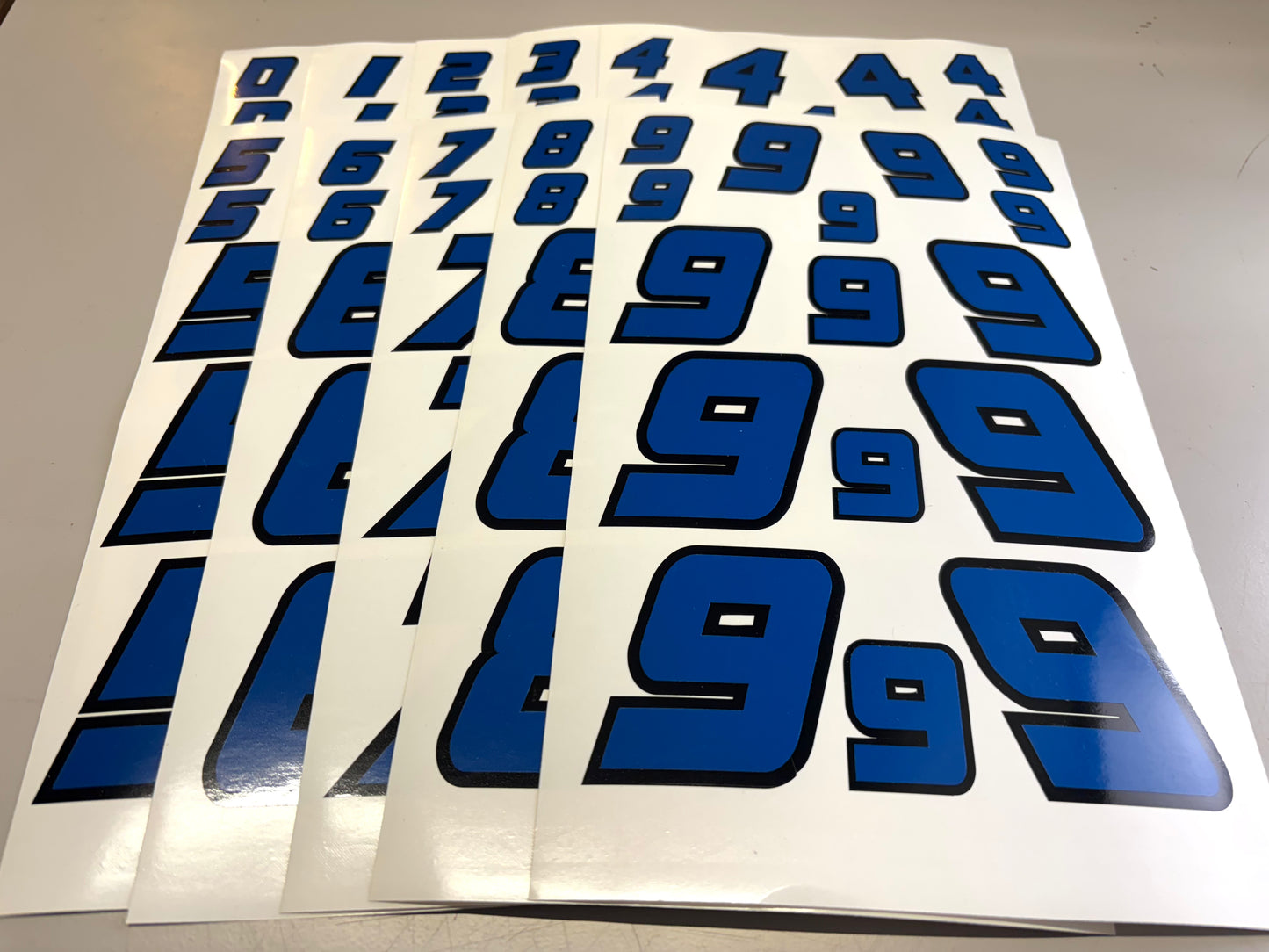 RC Racing Numbers Design #1 with Black Edge