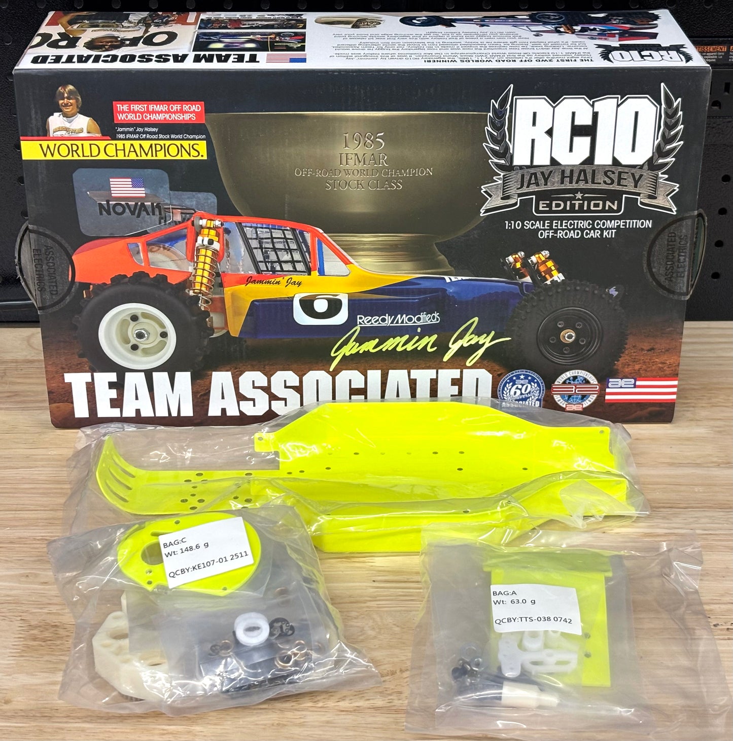 Team Associated Special Edition RC10 Jay Halsey Kit With Powder Coated Chassis, ASC-6008