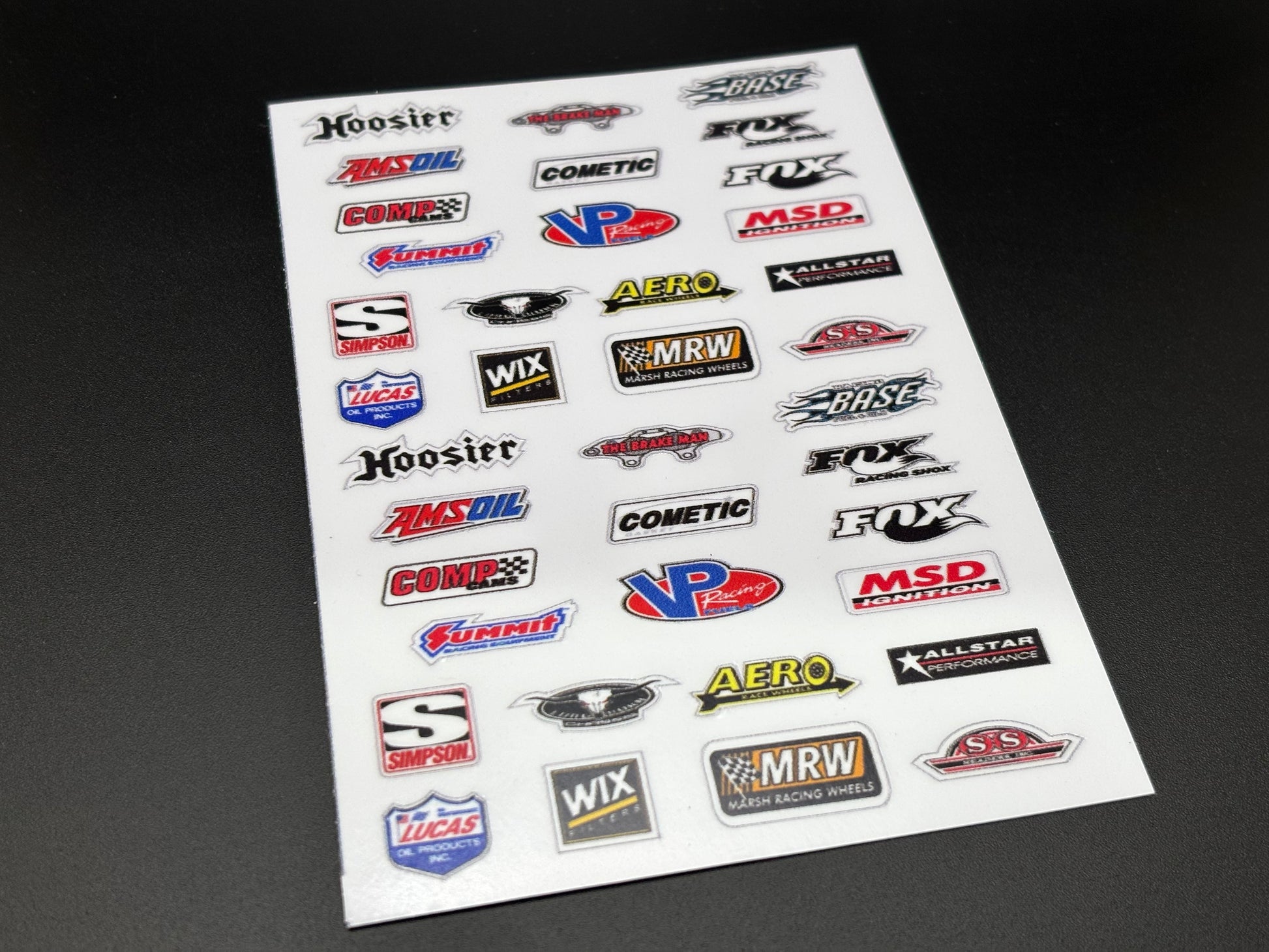Contengency Sticker Victory RC Products Racing Logos Contingency Decal Sticker Sheet (logo ...