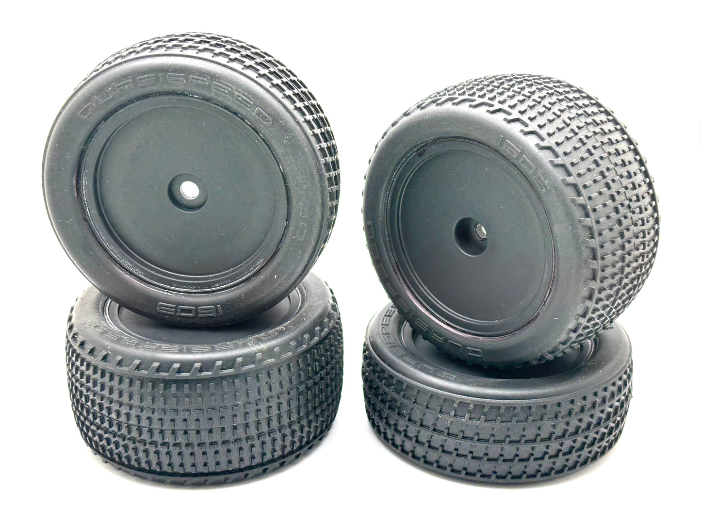 Go Fast Mounts - QuasiSpeed Rubber Tires with Inserts FR & RR (4)