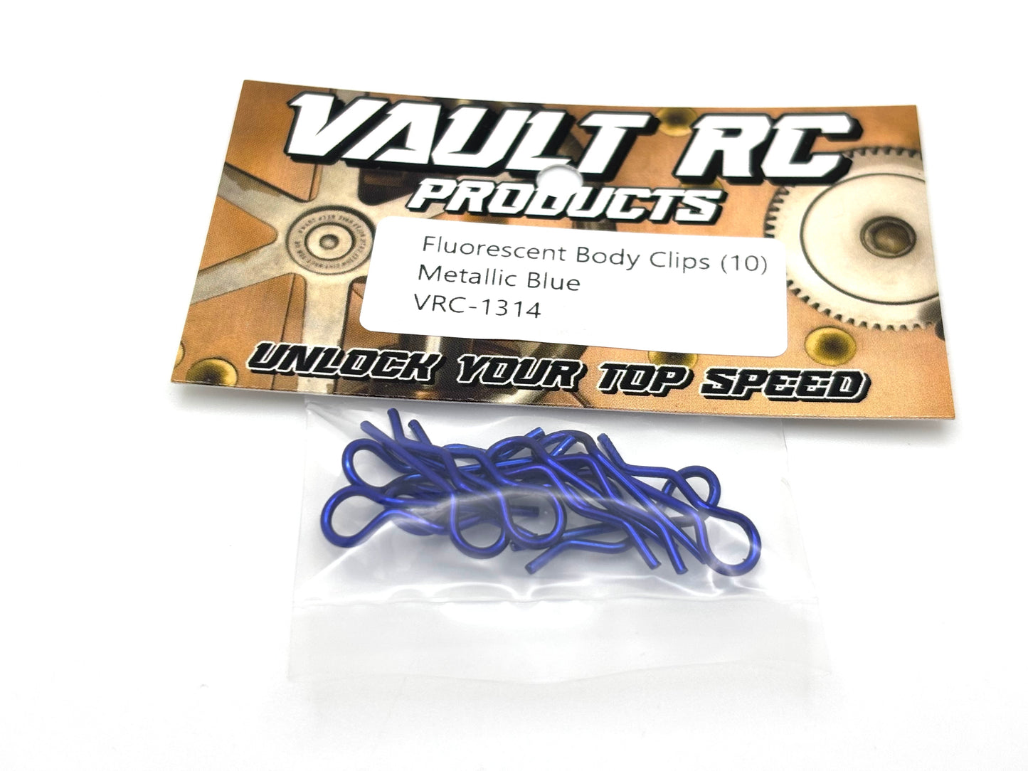 Fluorescent Body Clips (10), VRC-1310
