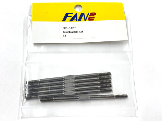 Fan RC Turnbuckle Set, fits T3, FR3-032.T