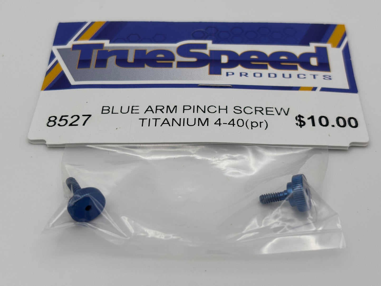 Blue Titanium Pinch 4-40 Screws (2), CW-8527