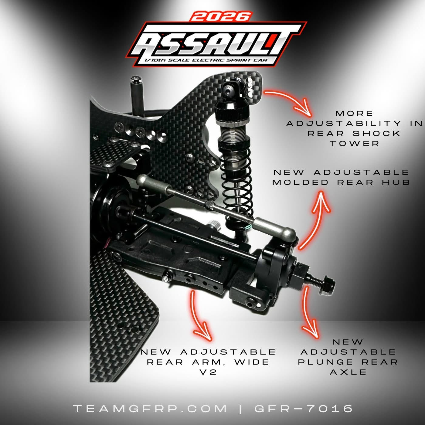Team GFRP 2026 Assault Sprint Car Kit, GFR-7016