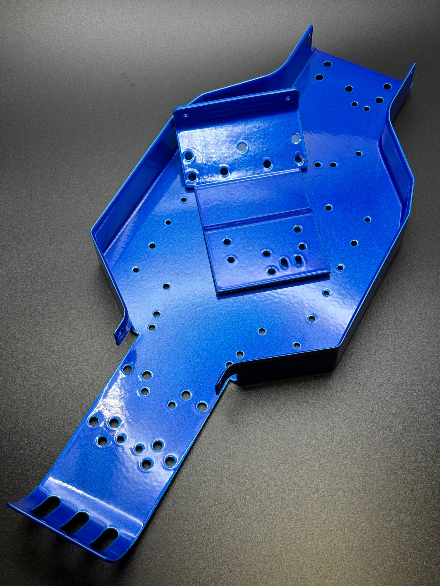 Associated RC10 Powder Coated Tub Chassis, Nose Plate, Motor Mount (Available End of Oct)