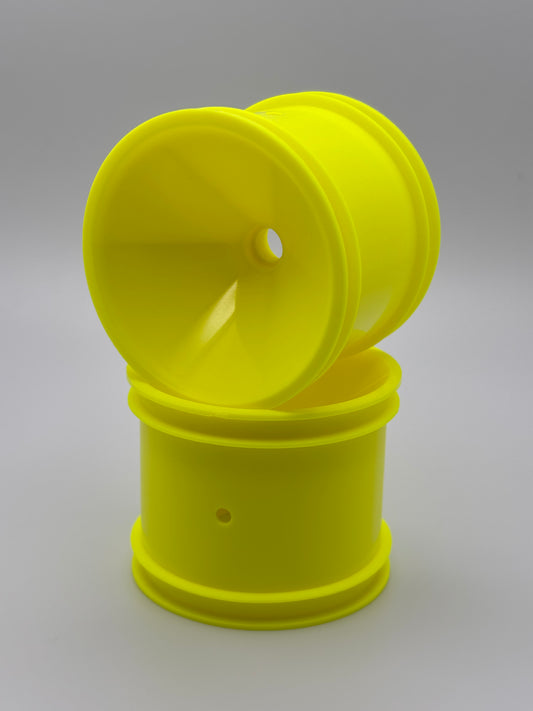 RC10T Yellow Truck Front Wheels, ASC-7862