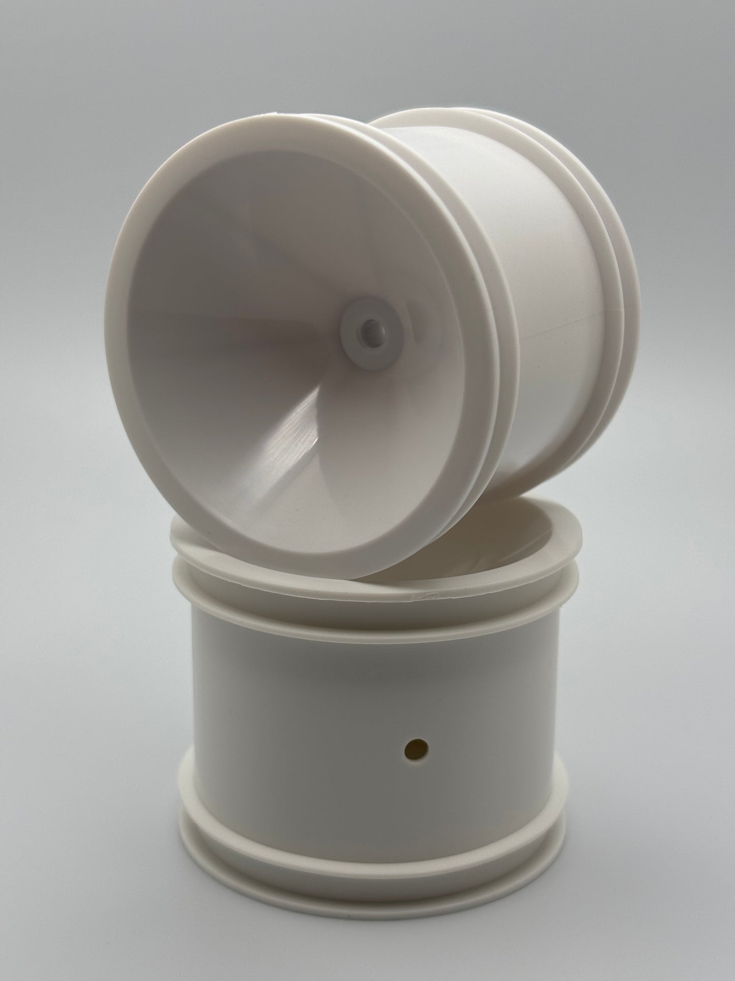 RC10T White Truck Rear Wheels, ASC-7863