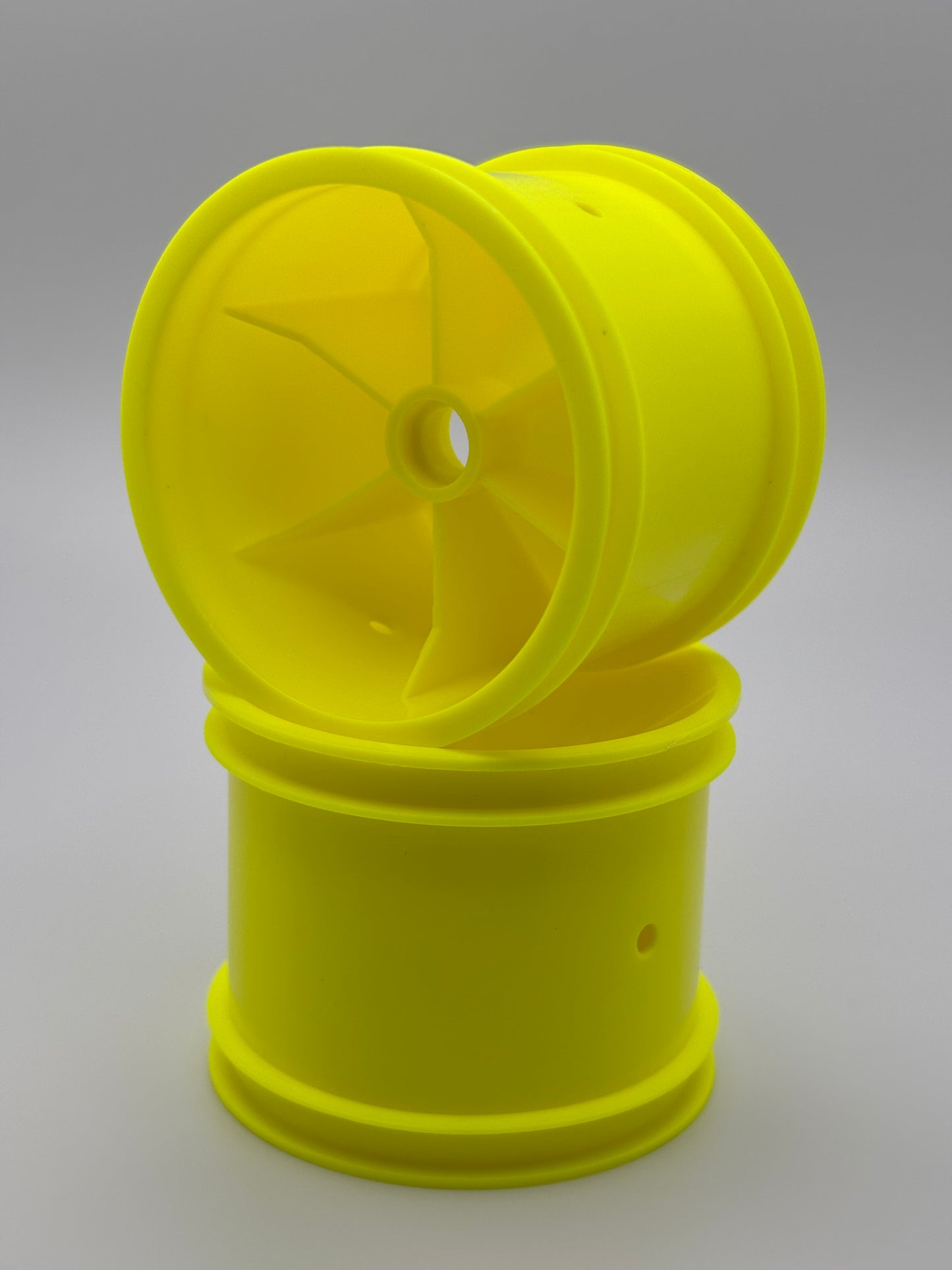 RC10T Yellow Truck Front Wheels, ASC-7862