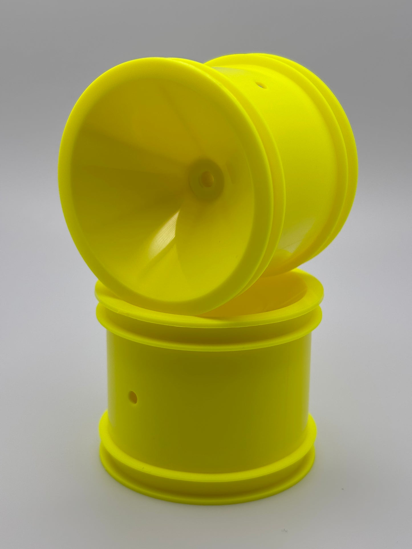 RC10T Yellow Truck Rear Wheels, ASC-7864