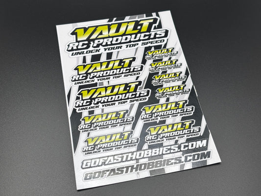 Vault RC Logo Decals Sticker Sheet, CC-9002