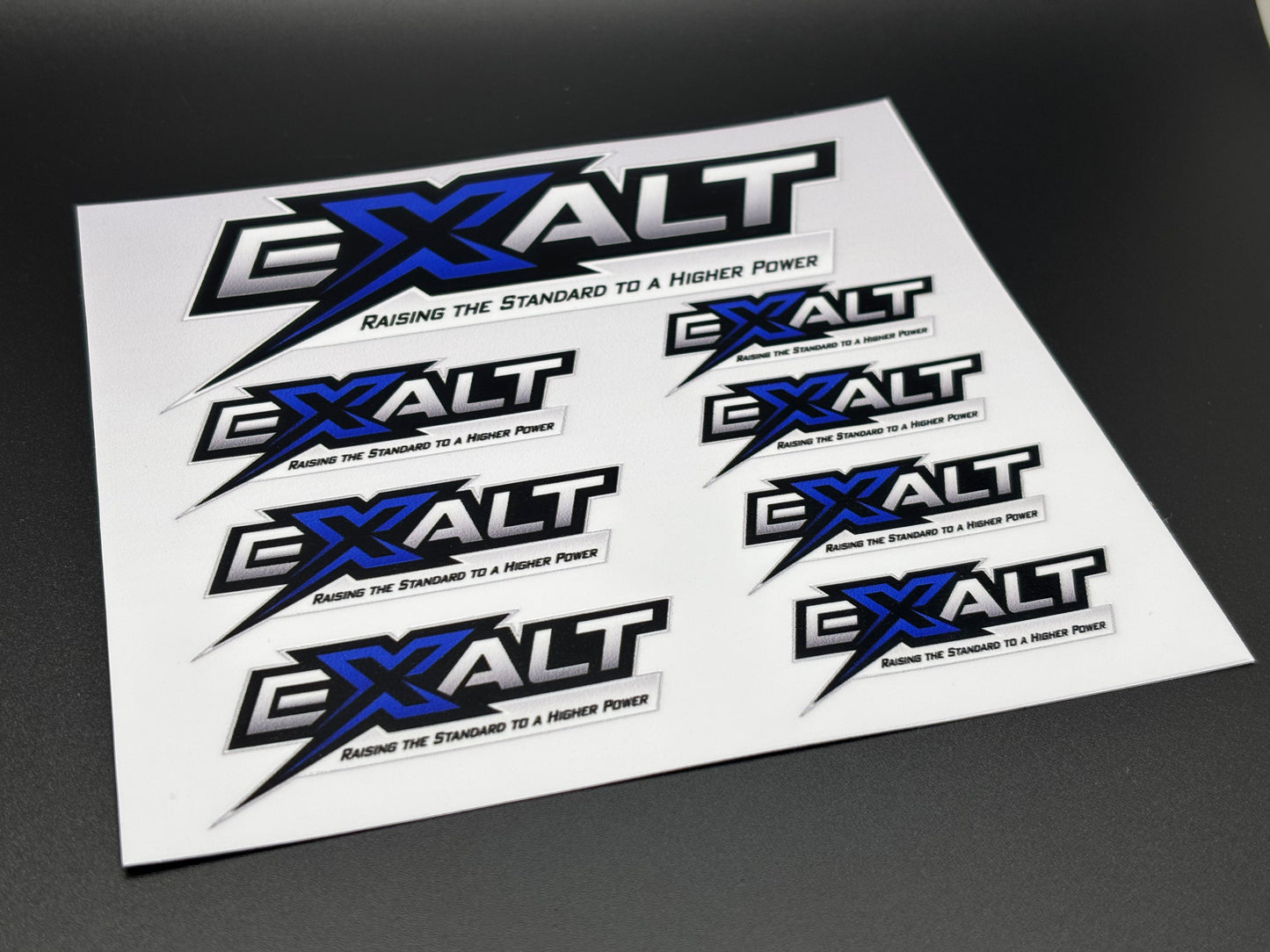 Team Exalt Logo Decals Sticker Sheet
