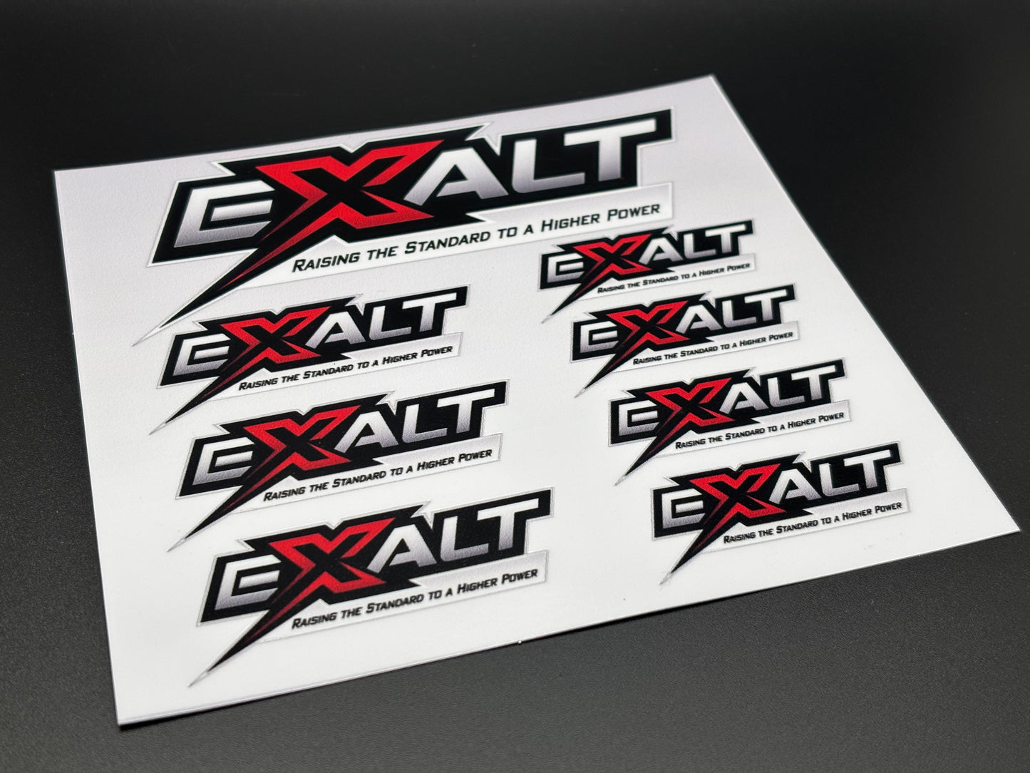 Team Exalt Logo Decals Sticker Sheet