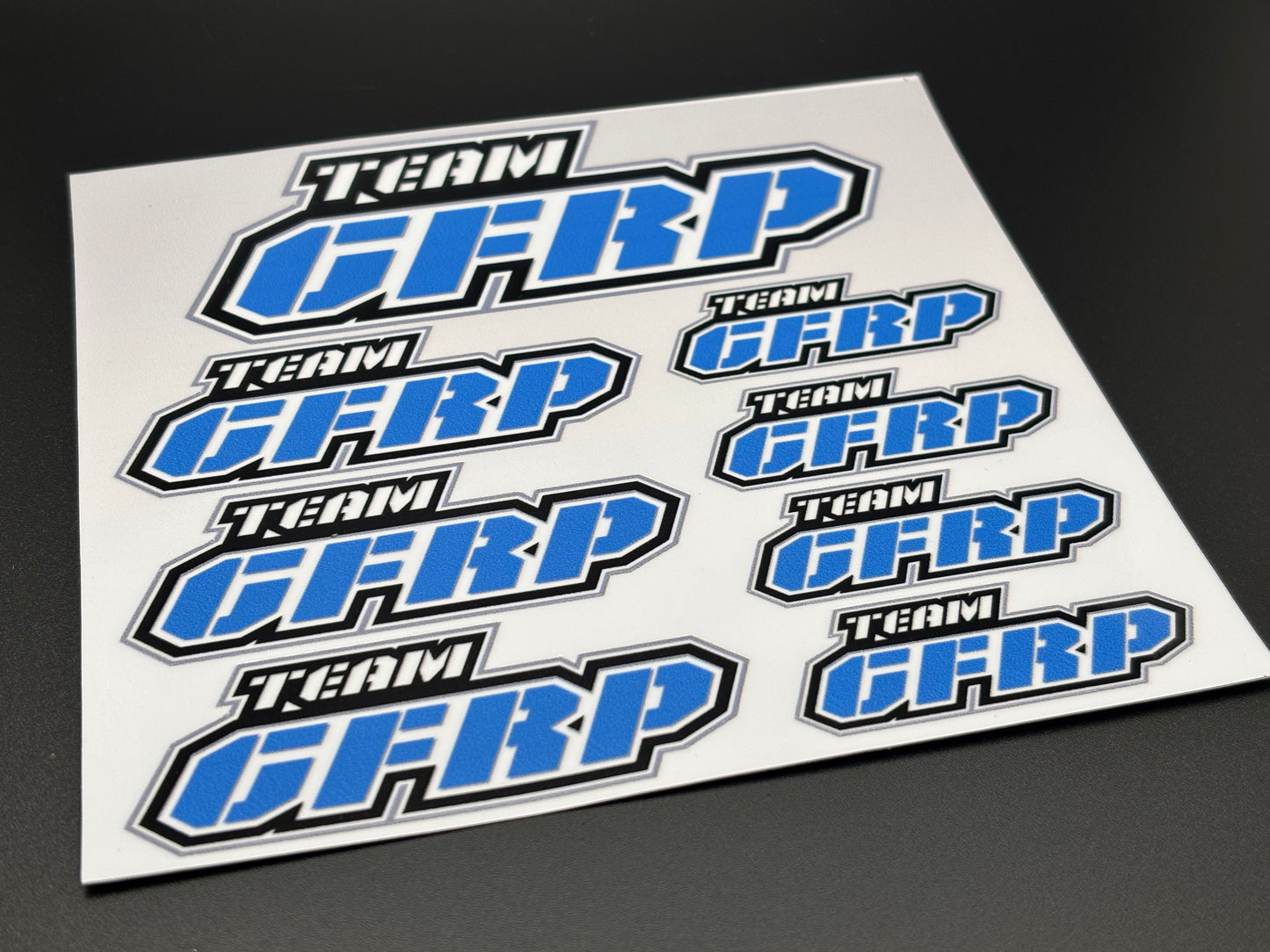 Team GFRP Logo Decals Sticker Sheet