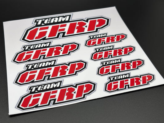 Team GFRP Logo Decals Sticker Sheet