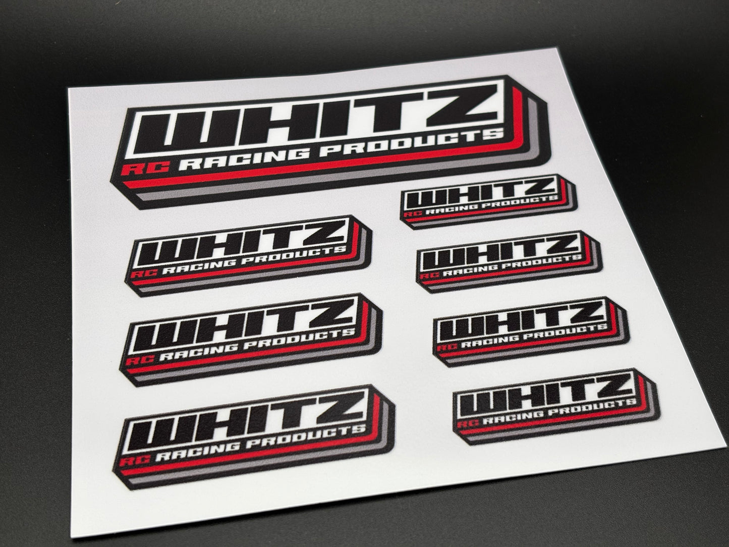 Whitz Racing Logo Decals Sticker Sheet