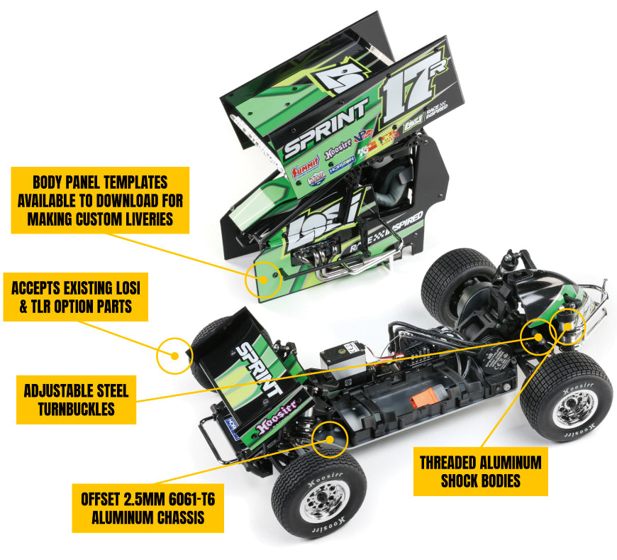 Team Losi 1/10 22S Sprint Car 2WD (RTR)