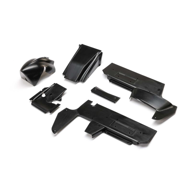 LOS-1888 Body Panel Set, Black: 22S Sprint (TLR / Team Losi)