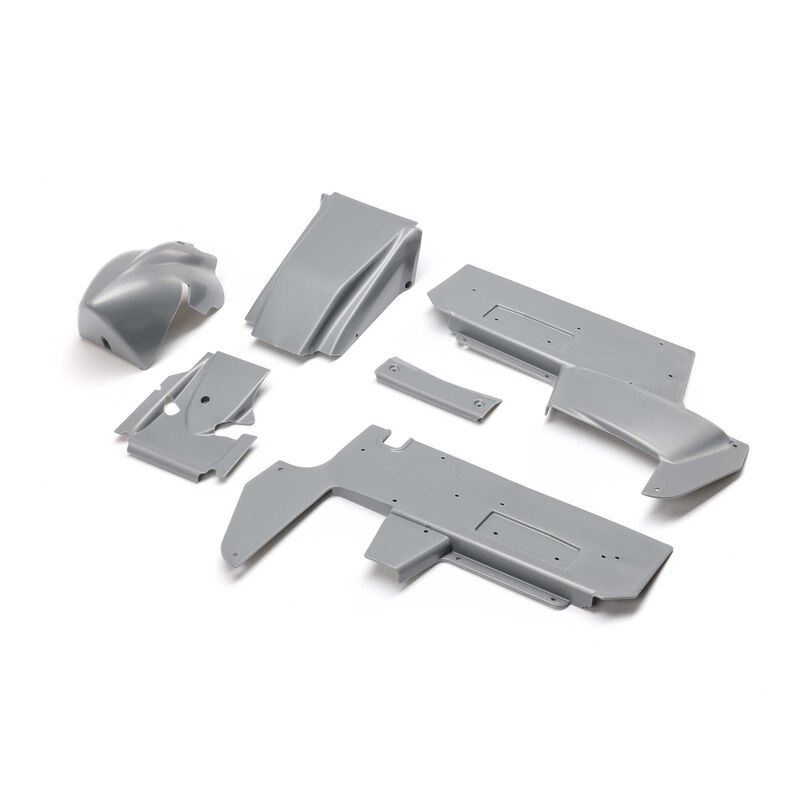 LOS-1889 Body Panel Set, Silver: 22S Sprint (TLR / Team Losi)