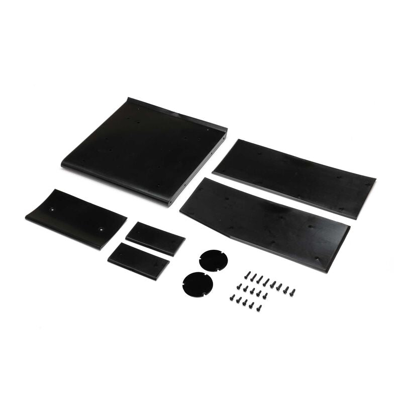 LOS-1892 Wing Panel Set, Black: 22S Sprint (TLR / Team Losi)