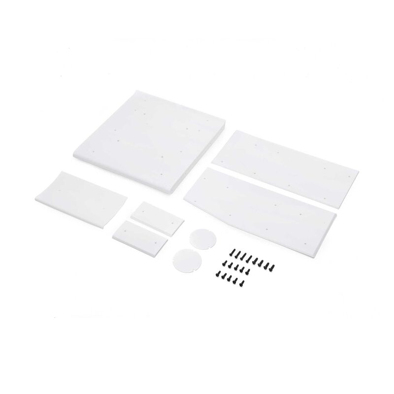 LOS-1894 Wing Panel Set, White: 22S Sprint (TLR / Team Losi)