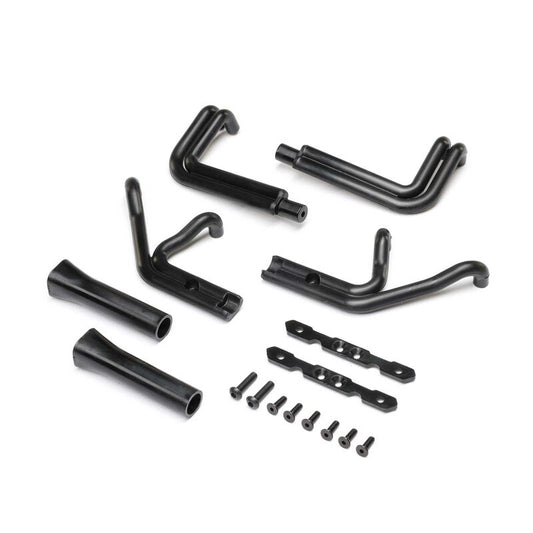 LOS-1897 Header Set, Matte Black: 22S Sprint (TLR / Team Losi)