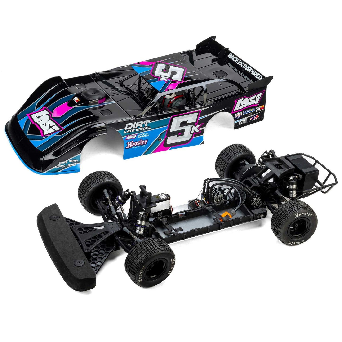 Team Losi 1/10 Losi 22S Dirt Late Model Dirtoval RTR (Blue), LOS-2167T1 (Will Start Shipping Last Week of July)