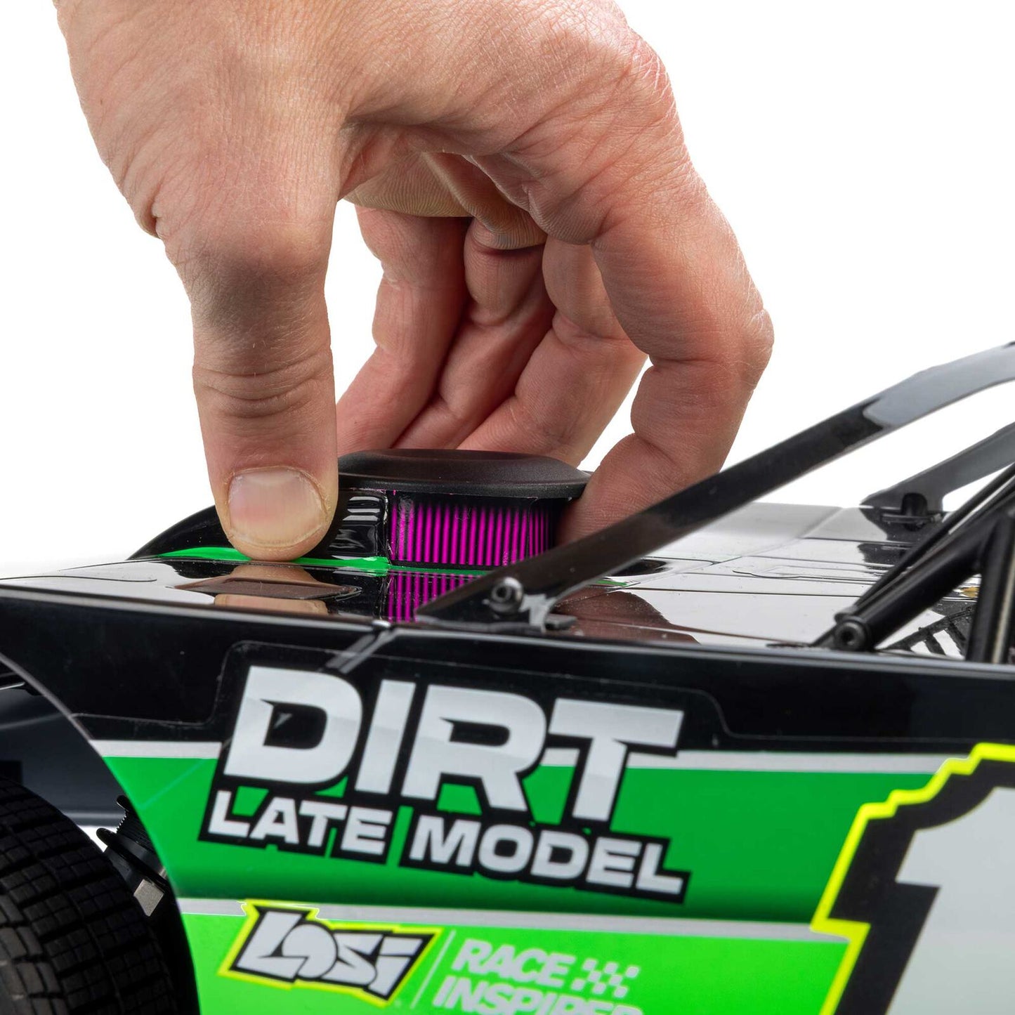 Team Losi 1/10 Losi 22S Dirt Late Model Dirtoval RTR (Green), LOS-2167T2 (Will Start Shipping Last Week of July)