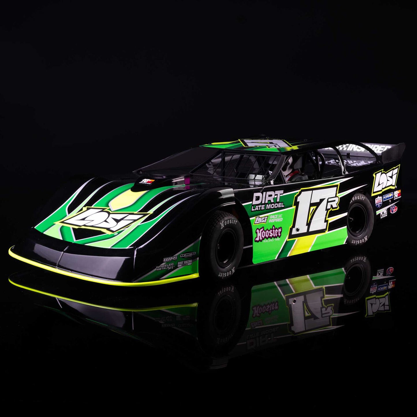 Team Losi 1/10 Losi 22S Dirt Late Model Dirtoval RTR (Green), LOS-2167T2 (Will Start Shipping Last Week of July)