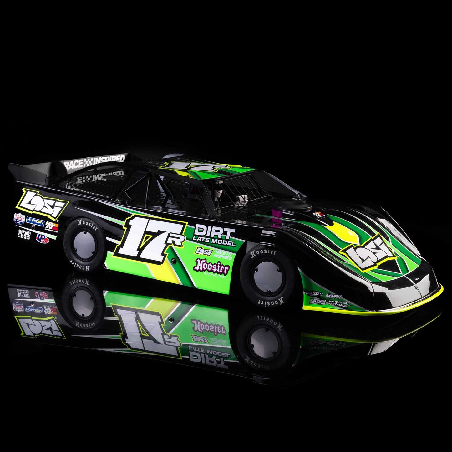 Team Losi 1/10 Losi 22S Dirt Late Model Dirtoval RTR (Green), LOS-2167T2 (Will Start Shipping Last Week of July)