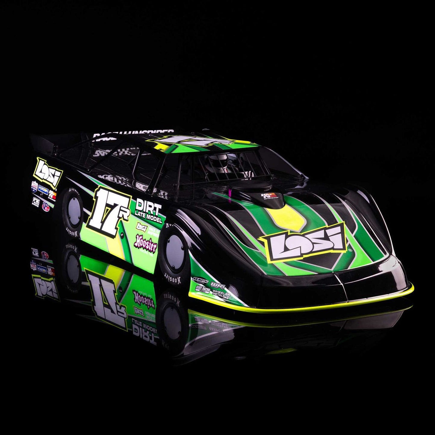 Team Losi 1/10 Losi 22S Dirt Late Model Dirtoval RTR (Green), LOS-2167T2 (Will Start Shipping Last Week of July)