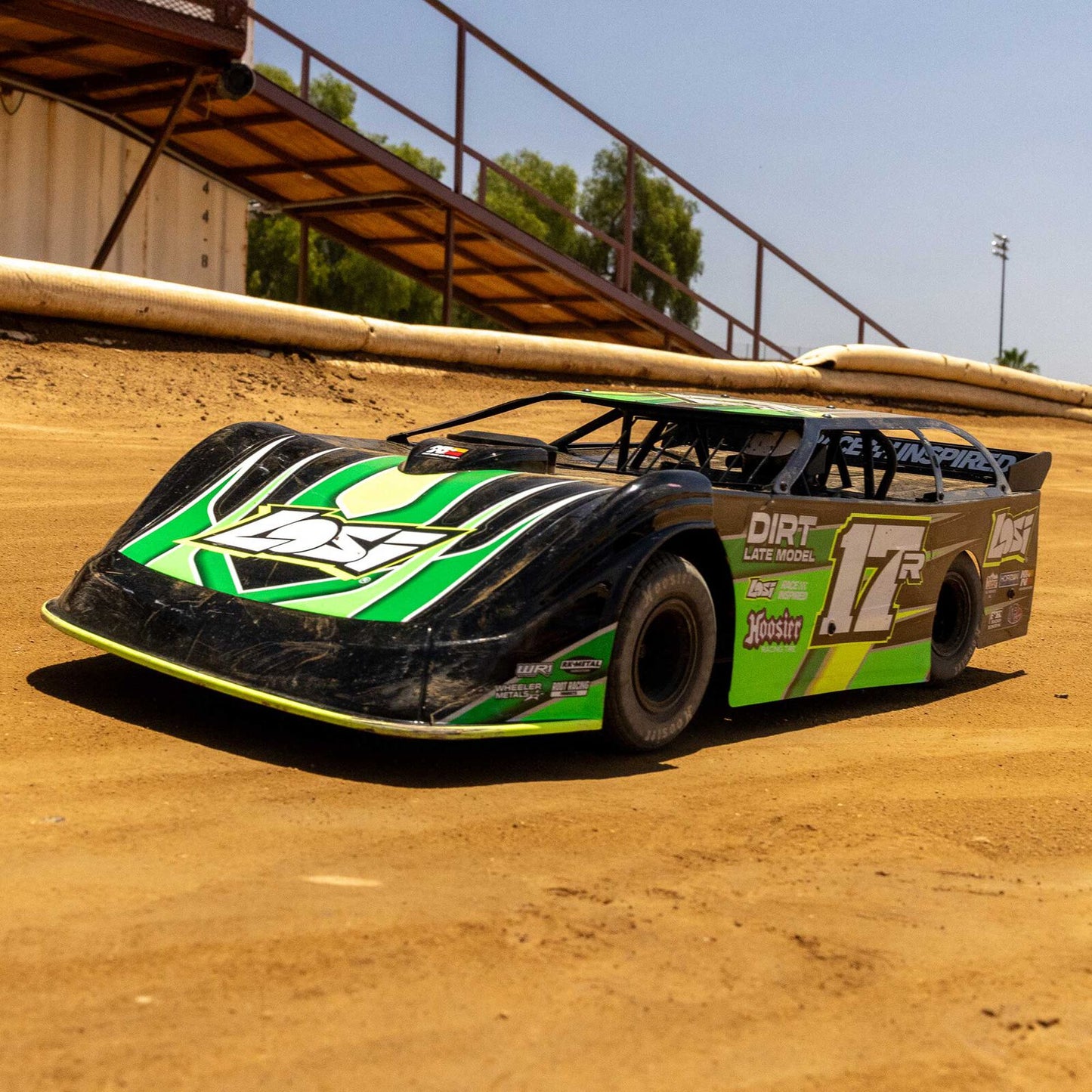 Team Losi 1/10 Losi 22S Dirt Late Model Dirtoval RTR (Green), LOS-2167T2 (Will Start Shipping Last Week of July)