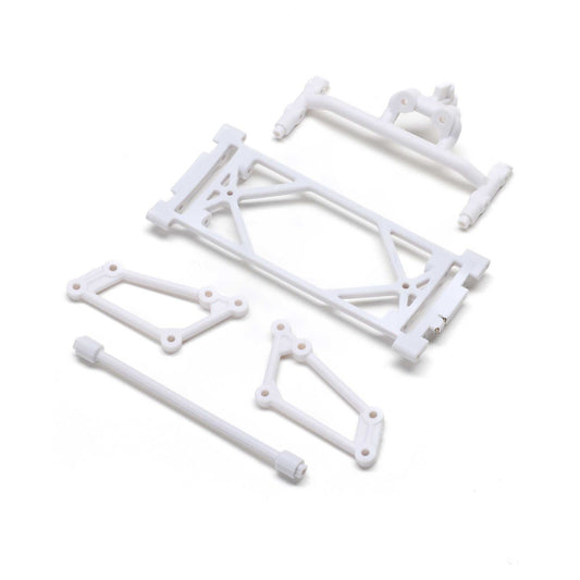 White Front Wing Mount Set: 22S Sprint, LOS2404