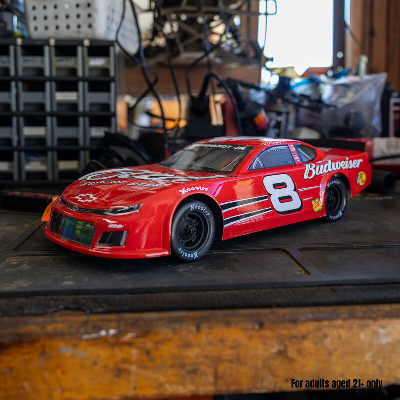 Team Losi 1/12 Asphalt Late Model RC Race Car Dale Earnhardt Jr. No. 8 2025 Budweiser Chevrolet ZL1 2S AWD On-Road, LOS-3104T2