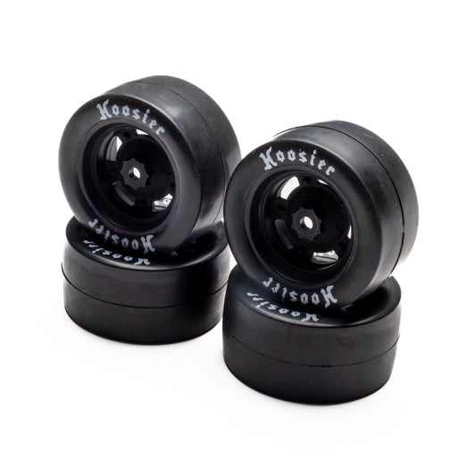 Team Losi Hoosier Mounted Tires, Medium (4): GROM Asphalt Late Model, LOS-3779