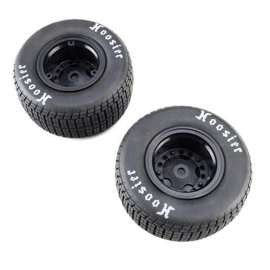 Team Losi Mounted Black Wheel Hoosier Tires, Medium (2): 22S DLM, LOS-4237