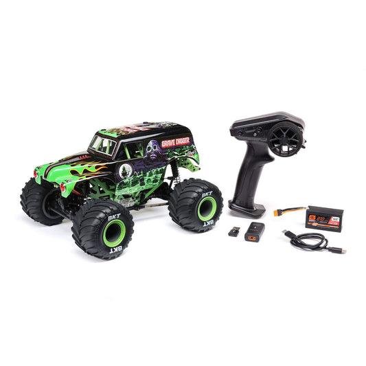 Losi 1/18 Mini LMT Grave Digger 4X4 Brushed Monster Truck RTR - LOS01026T1