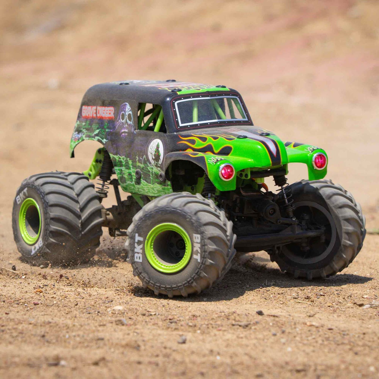 Losi 1/18 Mini LMT Grave Digger 4X4 Brushed Monster Truck RTR - LOS01026T1