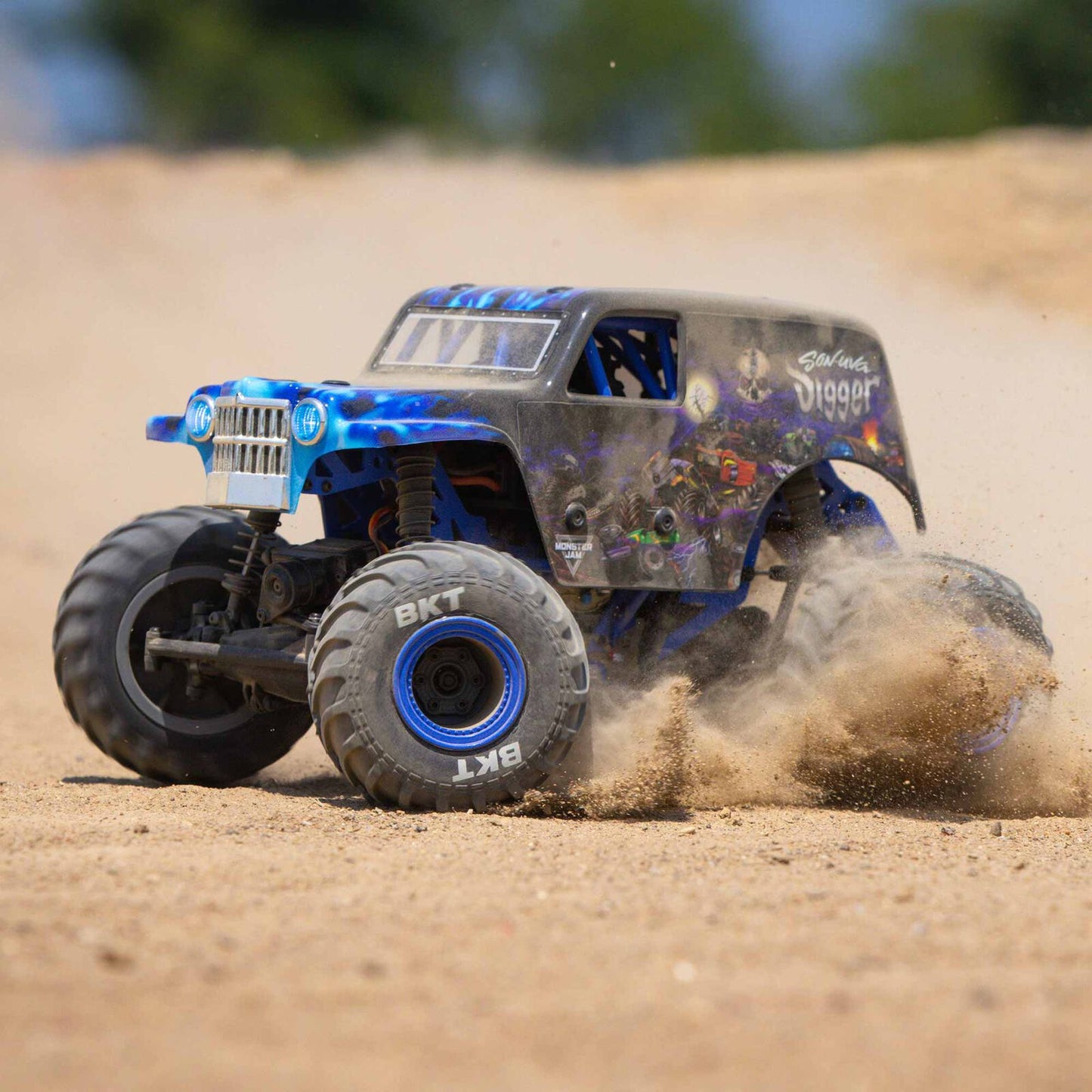 Losi 1/18 Mini LMT Son-Uva Digger 4X4 Brushed Monster Truck RTR - LOS01026T2