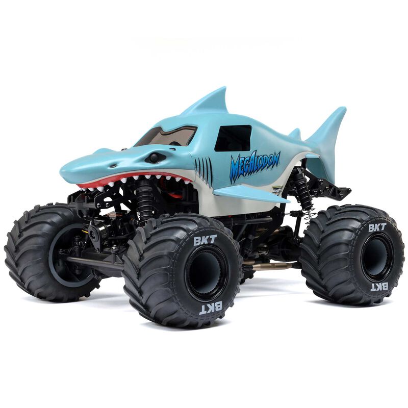 1/18 Mini LMT Megalodon 2S 4X4 RTR Brushed Monster Truck - LOS01026T3