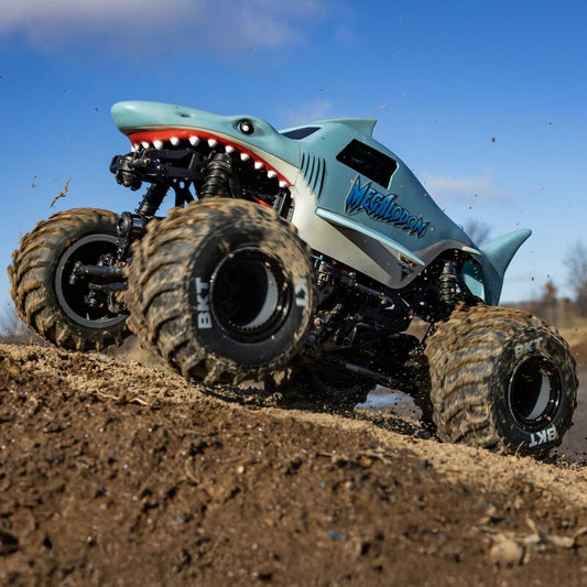 1/18 Mini LMT Megalodon 2S 4X4 RTR Brushed Monster Truck - LOS01026T3