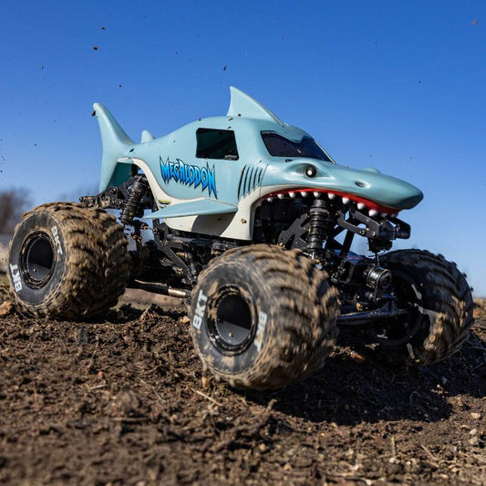 1/18 Mini LMT Megalodon 2S 4X4 RTR Brushed Monster Truck - LOS01026T3
